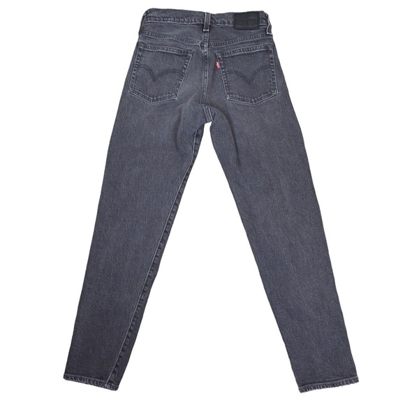 Levi’s Women’s High Rise Skinny Button Fly Black Stonewashed Jeans, Size 24 - Picture 7 of 10